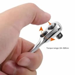 Mini Ratchet Wrench Double Ended Quick Socket Ratchet Wrench 1/4 Inch 72-tooth Screwdriver Hex Torque Wrenches Hand Repair Tools