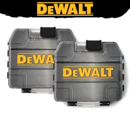 DEWALT TSTAK Mini Tough Case Black Small Stackable Removable Tool Box Storage Drill Bits Tool Accessories Box 2-PCS