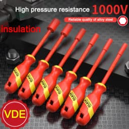 LAOA 1000V Insulated Socket Screwdriver Multifunctional Hexagonal Socket Wrench Driver Electrician Specific Withstand