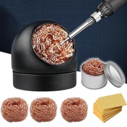 Desoldering Soldering Cleaning Ball Iron Mesh Filter Cleaning Nozzle Tip Copper Wire Cleaner Ball Metal Dross Box Clean Ball