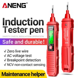 ANENG VD807 One-word Induction Tester Portable 50/60Hz Smart Electric Pen NCV Sensor AC 12-300V Non-contact Wire Detector Tools