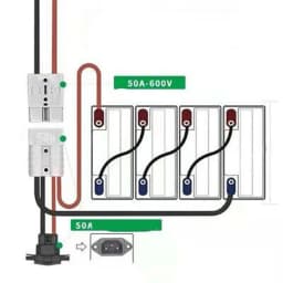 50A Connector For Plug To Lug M8 Terminal Battery Charging Connector Cable Electron Beam Cross Linking Agent