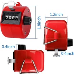 Handheld 4 Digital Tally Counter Mechanical Manual Palm Clicker Number Count Assorted Tally Counter Number Count