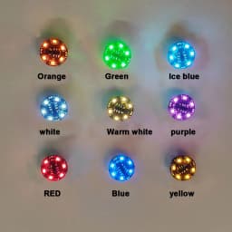 8-Mode Wireless LED Magnetic Control Lamp Magnet Induction Flashing Flow Lights + CR927 Button Battery + magnet DIY Toys Model