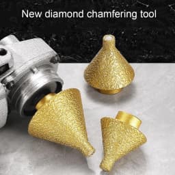 1PC Diamond Chamfering Machine M10/M14 Handle Multifunctional Stone Hole Drilling Polishing And Trimming Drill Bit