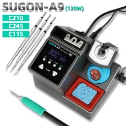 SUGON-A9 Soldering Station Compatible Original Soldering Iron Tip 210/245/115 Handle Lead-free Electronic Welding Rework Station