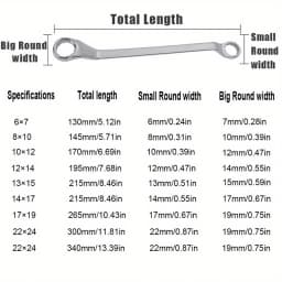 1pc Chrome Vanadium Steel Dual Head Dual-purpose Plum Wrench Auto Repair Wrench Tool Eye Wrench Repair Hardware Tool Plum Wrench