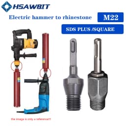 1 PC Arbor Adapter For Electric Hammer M22 Diamond Core Bit Adapter SDS Arbor Diamond Core Dry Wet Drill BIt SDS Plus