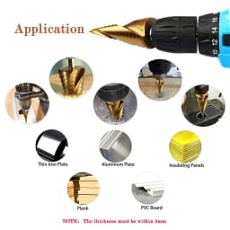 3pcs Spiral Grooved Drill Bits 3-12 4-12 4-20 Drilling Power Tool Metal Stainless Steel Wood Hole Cutter Cone Fast Drill Bit Set