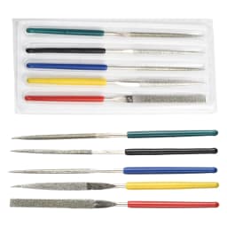 5Pcs Small Diamond-Files Needle Set 2×100mmMini Needle File Kit Pocket Diamond-Files DIY Woodworking Hand Tools