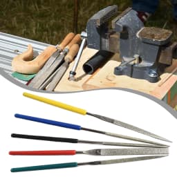 5Pcs Small Diamond-Files Needle Set 2×100mmMini Needle File Kit Pocket Diamond-Files DIY Woodworking Hand Tools