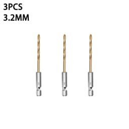 3/5/13Pcs HSS High Speed Steel Titanium Coated Drill Bit Set 1/4 Hex Shank 1.5mm-6.5mm Hexagonal Handle Twist Drill