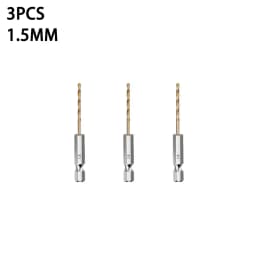 3/5/13Pcs HSS High Speed Steel Titanium Coated Drill Bit Set 1/4 Hex Shank 1.5mm-6.5mm Hexagonal Handle Twist Drill