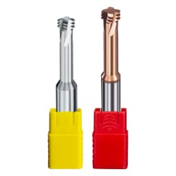 New DLC M1 M6 M8 M10 M16 HRC65 Tridentate Thread Cutter Bit Three Teeth Aluminum Processing Tungsten Steel Alloy Thread Mills