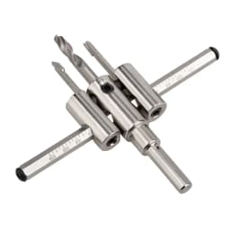 Nickel Plated Aircraft Hole Opener 120/200/300mm Household DIY Adjustable Integrated Ceiling Woodworking Hole Expanding Drill