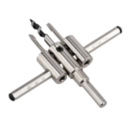Nickel Plated Aircraft Hole Opener 120/200/300mm Household DIY Adjustable Integrated Ceiling Woodworking Hole Expanding Drill