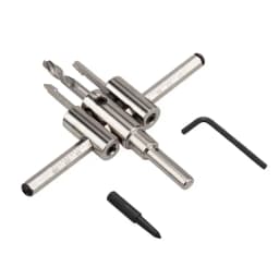 Nickel Plated Aircraft Hole Opener 120/200/300mm Household DIY Adjustable Integrated Ceiling Woodworking Hole Expanding Drill
