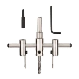 Nickel Plated Aircraft Hole Opener 120/200/300mm Household DIY Adjustable Integrated Ceiling Woodworking Hole Expanding Drill