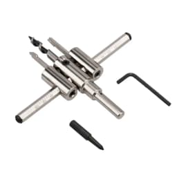 Nickel Plated Aircraft Hole Opener 120/200/300mm Household DIY Adjustable Integrated Ceiling Woodworking Hole Expanding Drill