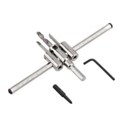 Nickel Plated Aircraft Hole Opener 120/200/300mm Household DIY Adjustable Integrated Ceiling Woodworking Hole Expanding Drill