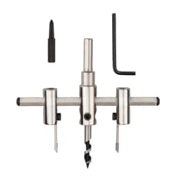 Nickel Plated Aircraft Hole Opener 120/200/300mm Household DIY Adjustable Integrated Ceiling Woodworking Hole Expanding Drill