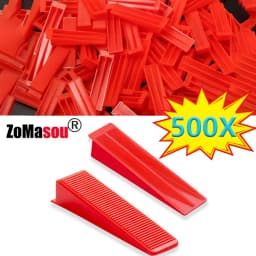 50-500Pcs Reusable Tile Leveling System Wedges Clips Tiling Ceramic Insert Spacers Tiling Floor Wall Carrelage Laying Wedges