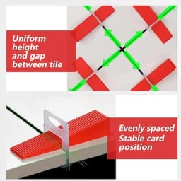 50-500Pcs Reusable Tile Leveling System Wedges Clips Tiling Ceramic Insert Spacers Tiling Floor Wall Carrelage Laying Wedges