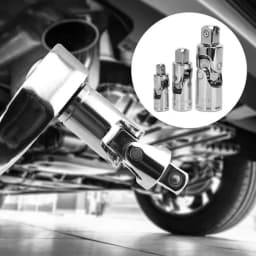 Universal Joint Set Socket Ratchet Wrench Adapter 1/4" 3/8" 1/2" Extension Bar Adapter Crv Steel Auto Repair Tools Accessories