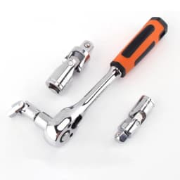 Universal Joint Set Socket Ratchet Wrench Adapter 1/4" 3/8" 1/2" Extension Bar Adapter Crv Steel Auto Repair Tools Accessories