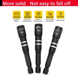 3/4/6/9pcs Hex Magnetic Socket Wrench Socket Electric Drill Tool Accessories Auto Repair Tool Impact Extension & Socket Adapter