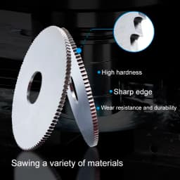 XCAN 60/63mm Slitting & Slotting Saw Blade HSS Steel Circular Saw Blade Cutting Disc for CNC Slitting Machine PVC Cutting Tool