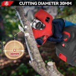 ONEVAN 30mm Brushless Electric Pruner Shear Cordless Electric Scissors Fruit Tree Pruning Garden Power Tool For 21V 18V Battery
