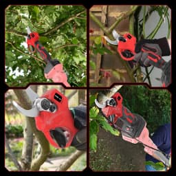ONEVAN 30mm Brushless Electric Pruner Shear Cordless Electric Scissors Fruit Tree Pruning Garden Power Tool For 21V 18V Battery