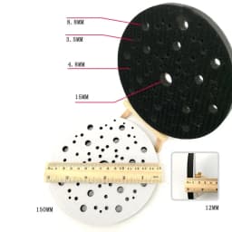 6" 150mm Interface Pads Hook & Loop Protection Pad 70 Hole Soft Sponge Pad For Sander Polishing & Grinding