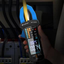 Holdpeak 7200D Auto-Select & Auto-Range, 60A/400A True-RMS Digital AC/DC Clamp Meter Can Auto-Select DC & AC Voltage, AC Current