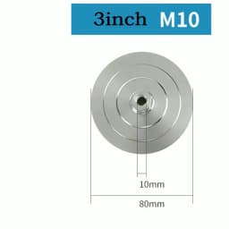1Pc Diamond Polishing Pad 3/4inch Backer Pad Aluminum Base Backing Holder M14 M10 M16 Thread Connector Rod For Polisher Tools