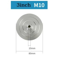 1Pc Diamond Polishing Pad 3/4inch Backer Pad Aluminum Base Backing Holder M14 M10 M16 Thread Connector Rod For Polisher Tools