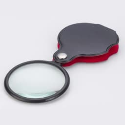 50/60mm Mini Magnifying Glass 6/8X Folded Leather Case Portable Handheld Read Newspaper Jewelry Gift Single Glass Lens Magnifier