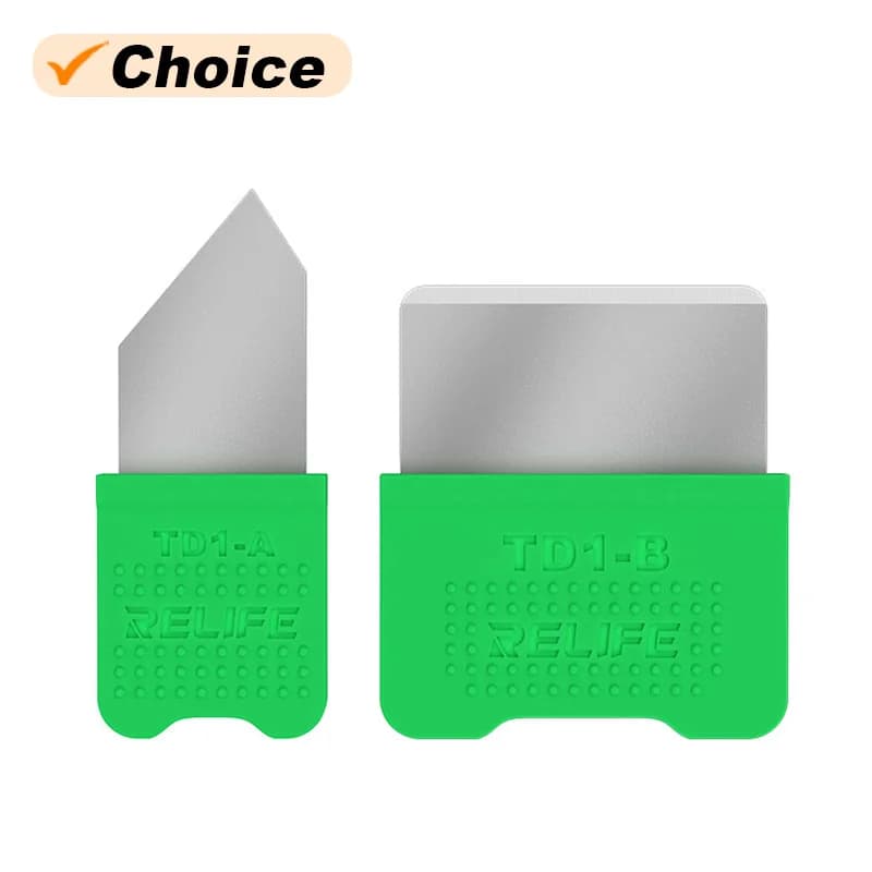 RELIFE TD1-A TD1-B Screen Frame Disassembly Blades Set for Cellphone Tablet No Deformation Anti-slip Chip CPU Tinning Tool