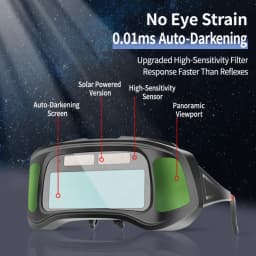 Darkening Argon Arc Welding Glasses Welding Goggles True Color Len Adjustable Safety Welding Strong Light Eye Protection Glasses