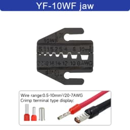 1pcs Crimping Pliers Jaw YF Pliers 9 Inches For Spring Insert, Pre-Insulated, Waterproof, Tube Type, Coaxial Cable Termination