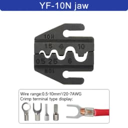 1pcs Crimping Pliers Jaw YF Pliers 9 Inches For Spring Insert, Pre-Insulated, Waterproof, Tube Type, Coaxial Cable Termination
