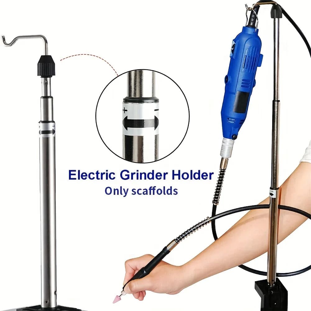 360° Rotary Grinder Stand with Flexible Shaft – Durable, Compact and Versatile for Precision Electric Grinding Projects