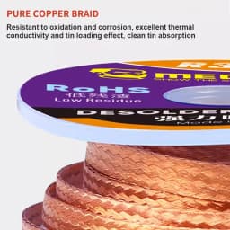 MECHANIC R350 1.0 1.5 2.0 2.5 3.0 3.5 4.0mm Powerful Solder Wick Electric PCB Board Tin Absorption Pure Copper Desoldering Braid