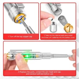 1/2/3pcs Intelligent Voltage Tester Pen 24/70-250V Induction Power Detector Pen Electric Indicator Screwdriver Indicator Tools