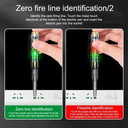 1/2/3pcs Intelligent Voltage Tester Pen 24/70-250V Induction Power Detector Pen Electric Indicator Screwdriver Indicator Tools