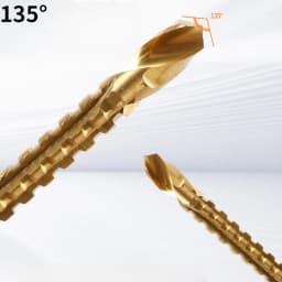 6Pcs Multifunction Drill Bits for Wood Hex Shank Metal Drill Bit Titanium Auger Punch Tools Hole Saw Kit Professional Drills