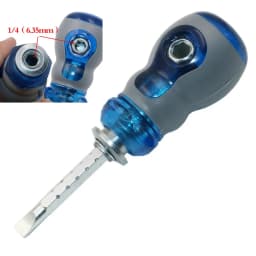 Short Handle Magnetic Screwdriver Chrome Vanadium Steel Mini Dual Purpose Scalable Screwdrivers For Household Repairs