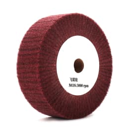 100/125/150/200/250/300mm Non-Woven Polishing Wheel Nylon Flap Brush  Wheel Metal Cleaning Rust Removal Grinding Sbrasive Tool