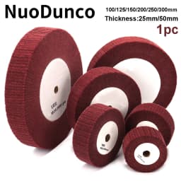 100/125/150/200/250/300mm Non-Woven Polishing Wheel Nylon Flap Brush  Wheel Metal Cleaning Rust Removal Grinding Sbrasive Tool